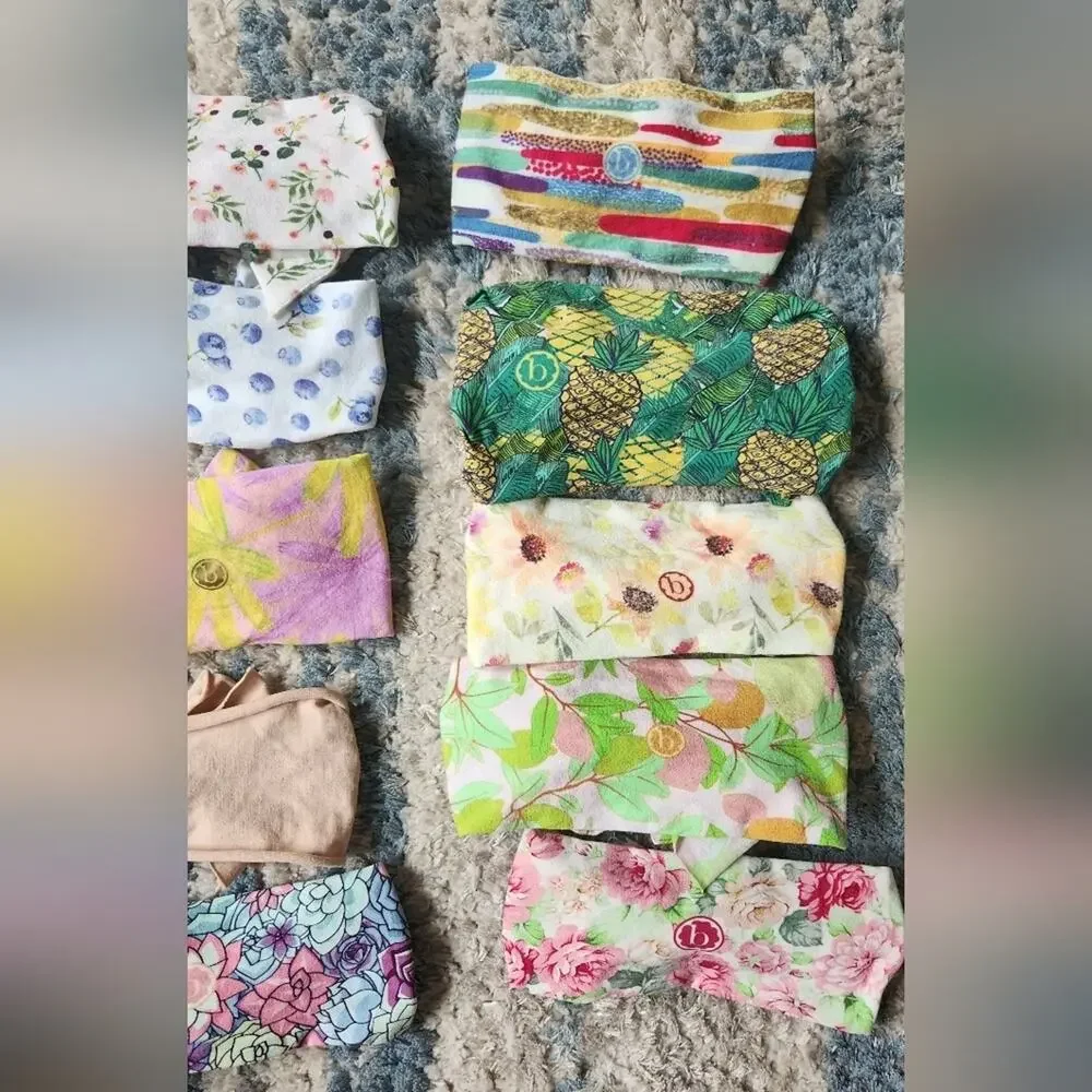 Baby Bling Headbands Unique Prints || Set of 10 EUC